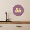 Tekst - Paars - Amazing KitchenYeah - Keuken - Wandcirkel Forex klein -sfeer3
