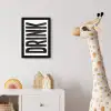 Drink - Zwart - Wit - Decoratie fotolijst zwart zonder passe partout klein -usfeer4_kinderkamer