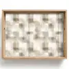 Textuur - Linnen - Beige Dienblad Rechthoek middel 911 -z3d_shopping