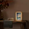 Levensboom - Nacht - Donker - Blauw Light Box met kabel (Tafellamp) klein -sfeer4