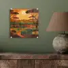 Landschap - Afrikaans - Zon plexiglas 5mm klein -sfeer3