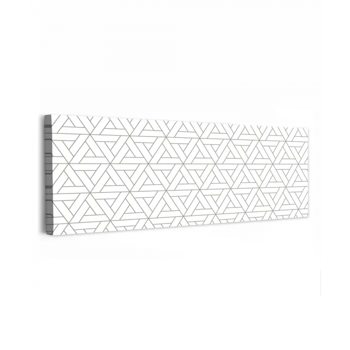 Design - Lijn - Patroon - Zwart - Wit canvas 2cm klein 828 -z3d