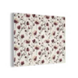 Bloemen - Botanisch - Bordeaux PET vilt klein 837 -3d