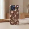Schildpadden - Patroon - Bruin - Beige Telefoonhoesje iPhone 17 Pro klein -sfeer2