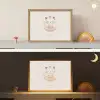 Ballerina - Kitten - Beige - Stippen Light Box met batterij (Wandlamp kind) middel -sfeer3_kind