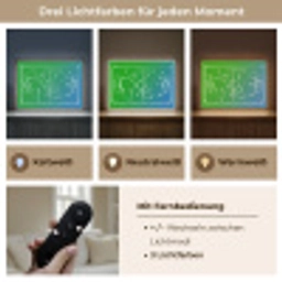 Voetbal - Tactiek - Spel - Groen - Blauw Light Box met batterij (Wandlamp kind) middel -USP_lichtkleurDE
