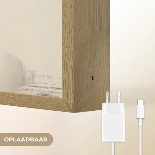 Vrouw - Hoed - Verf Light Box met batterij (Wandlamp) middel -USP_websiteoplaadbaarNL