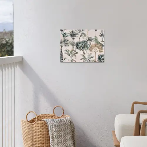 Bladeren - Monstera - Jungle - Tropical tuinposter los doek klein -sfeer8