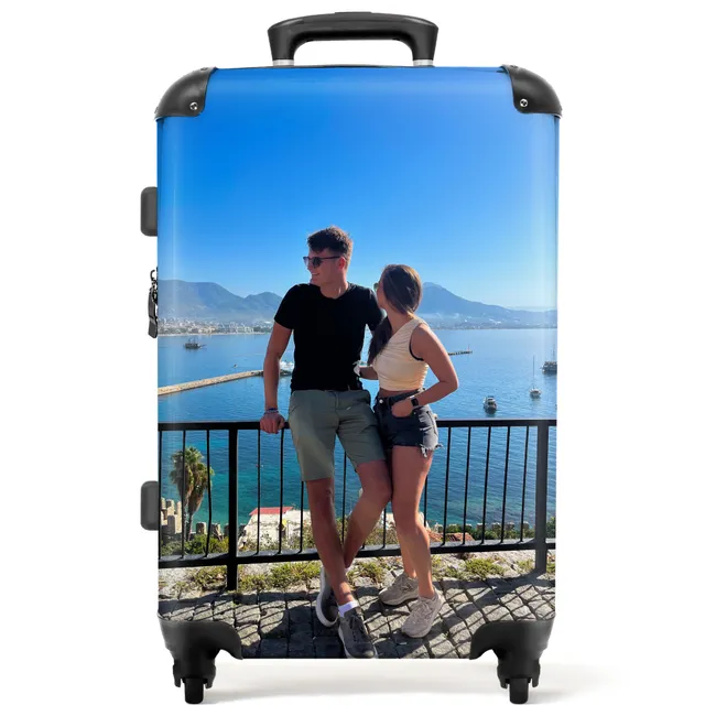 Middelgrote koffer met eigen foto