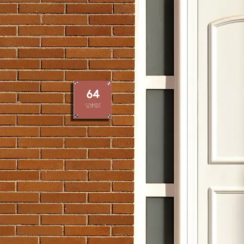 Terracotta - Modern Naambord Vierkant klein -sfeer3-XS
