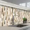Abstract - Patroon - Kwaststreken keuken achterwand 2 middel 871 -3d_schuin