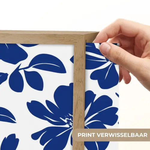 Floraal - Modern - Blauw Light Box met batterij (Wandlamp) middel 907 -USP_websiteprintNL