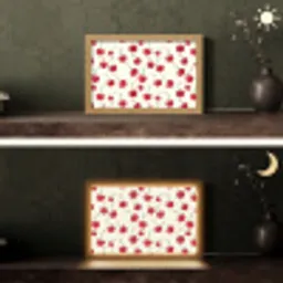Kersen - Minimalistisch - Rood Light Box met kabel (Tafellamp) klein 924 -sfeer3
