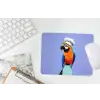 Papegaai - Koksmuts - Vogel - Leuk muismat rubber klein -witbureau