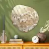 Wilde - Bloemen - Wit Wandcirkel Organisch Plexiglas middel -sfeer2