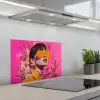 Zonnebril - Oranje - Vrouw - Planten keuken achterwand spatscherm klein -3d_schuin