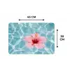 Hibiscus - Water - Roze Placemat vinyl groot -specs