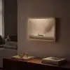 Bootje - Blaadjes - Goud - Water Light Box met batterij (Wandlamp) middel -sfeer1