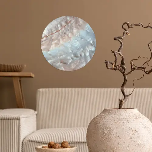 Schelpen - Abstract - Natuur Wandcirkel behangsticker klein -sfeer1