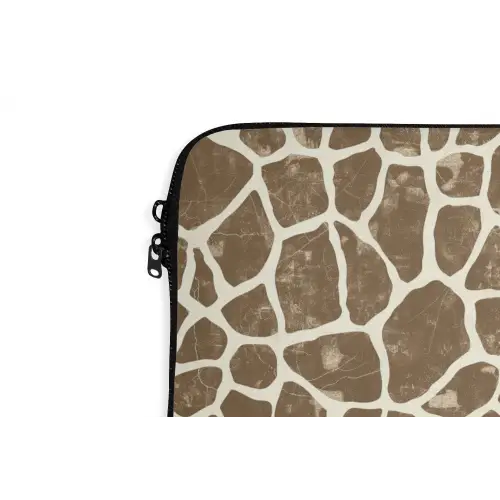 Giraf - Klassiek - Bruin laptophoes neopreen klein 279 -detail