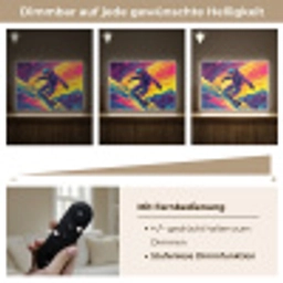 Snowboarden - Sneeuw - Kleurrijk Light Box met batterij (Wandlamp kind) middel -USP_dimbaarDE
