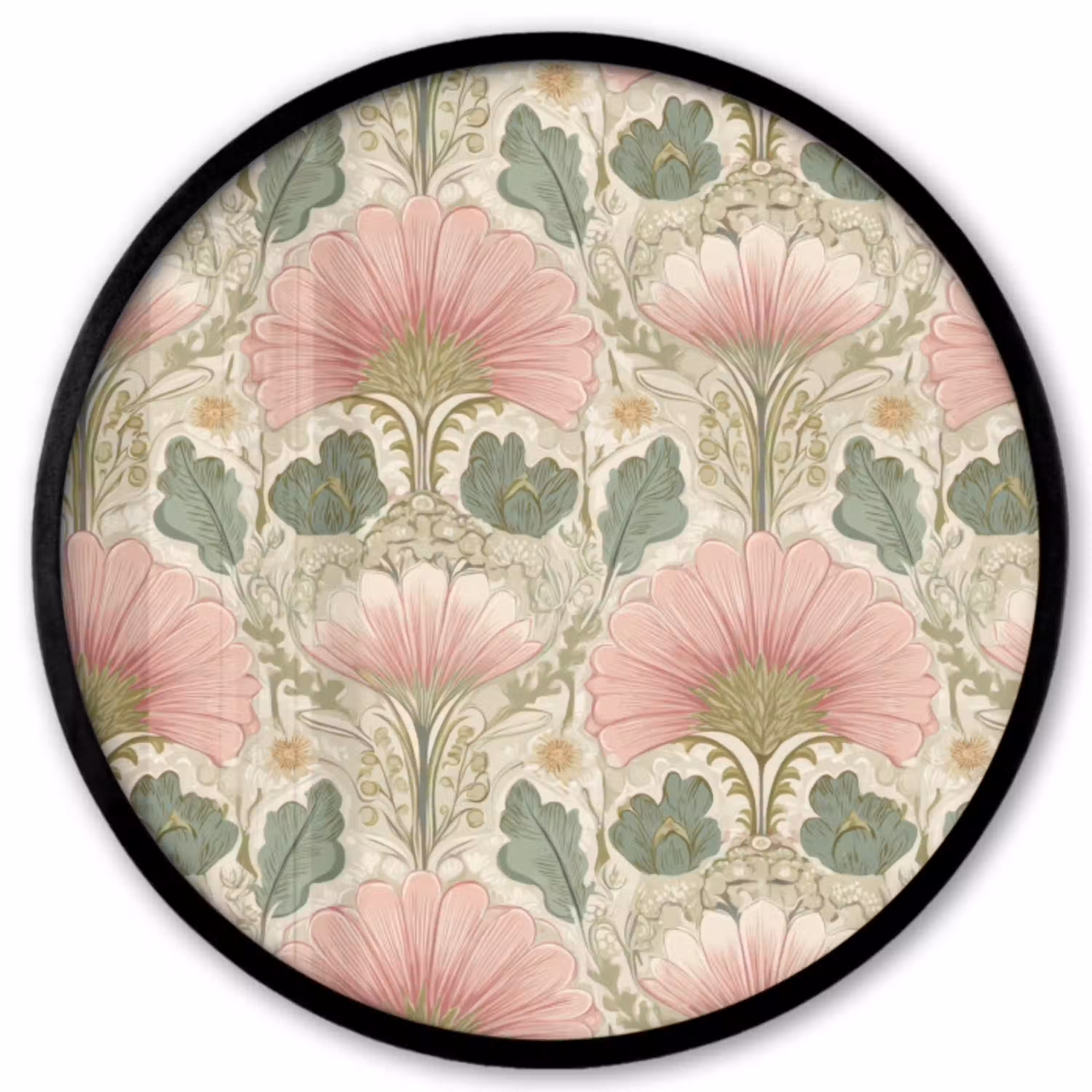 Klassiek - Patroon - Roze Fotolijst rond zonder passe partout klein 856 -3d