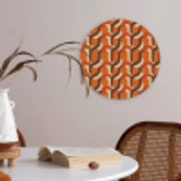Retro - Modern - Kleurrijk Akoestische PET Vilt - Rond klein 838 -sfeer3