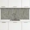 Boog - Goud - Blauw keuken achterwand 2 middel 871 -3d