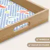 Zee - Patroon - Zeilboot - Blauw Dienblad Rechthoek middel 911 -USP_HandgreepIT