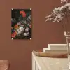 Stilleven met bloemen en een horloge - Schilderij van Abraham Mignon plexiglas 5mm klein -sfeer5