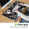 Springen - Paard - Zwart - Wit Muismat XXL klein -sfeer3