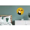 Toekan - Minimalistisch - Snavel - Oranje Wandcirkel aluminium klein -slaapkamer