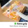 Abstract - Golvend - Oranje Muismat XXL klein -sfeer3