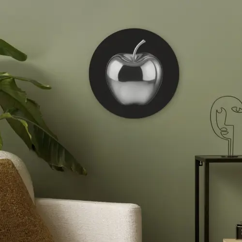 Appel - Metallic - Symmetrisch Akoestische PET Vilt - Rond klein -sfeer2