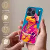 Bloemenkrans - Hagedis - Kimono - Paars Telefoonhoesje iPhone 17 Pro Max klein -sfeer3_NL