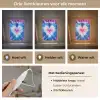 Hartje - Blauw - Tie Dye Light Box met kabel (Kinderlampje) klein -USP_lichtkleurNL