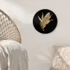 Mais - Eten - Goud - Zwart Wandcirkel plexiglas klein -sfeer5