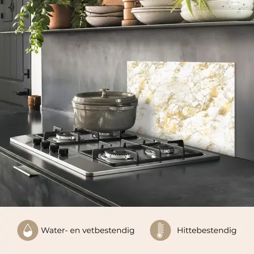 Marmer - Goud - Structuur keuken achterwand spatscherm klein 900 -usp_NL