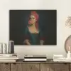 Vrouw - Portret - Kauwgombel PET vilt klein -sfeer1