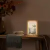 Tropisch landschap - palmbomen - Bloemen - Roze lucht Light Box met kabel (Tafellamp) klein -sfeer4