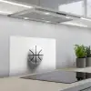 Basketbal - Wit - Schaduw - Lijnen keuken achterwand spatscherm klein -3d_schuin