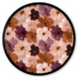Bloemen - Abstract - Aardetinten Fotolijst rond zonder passe partout klein 856 -3d