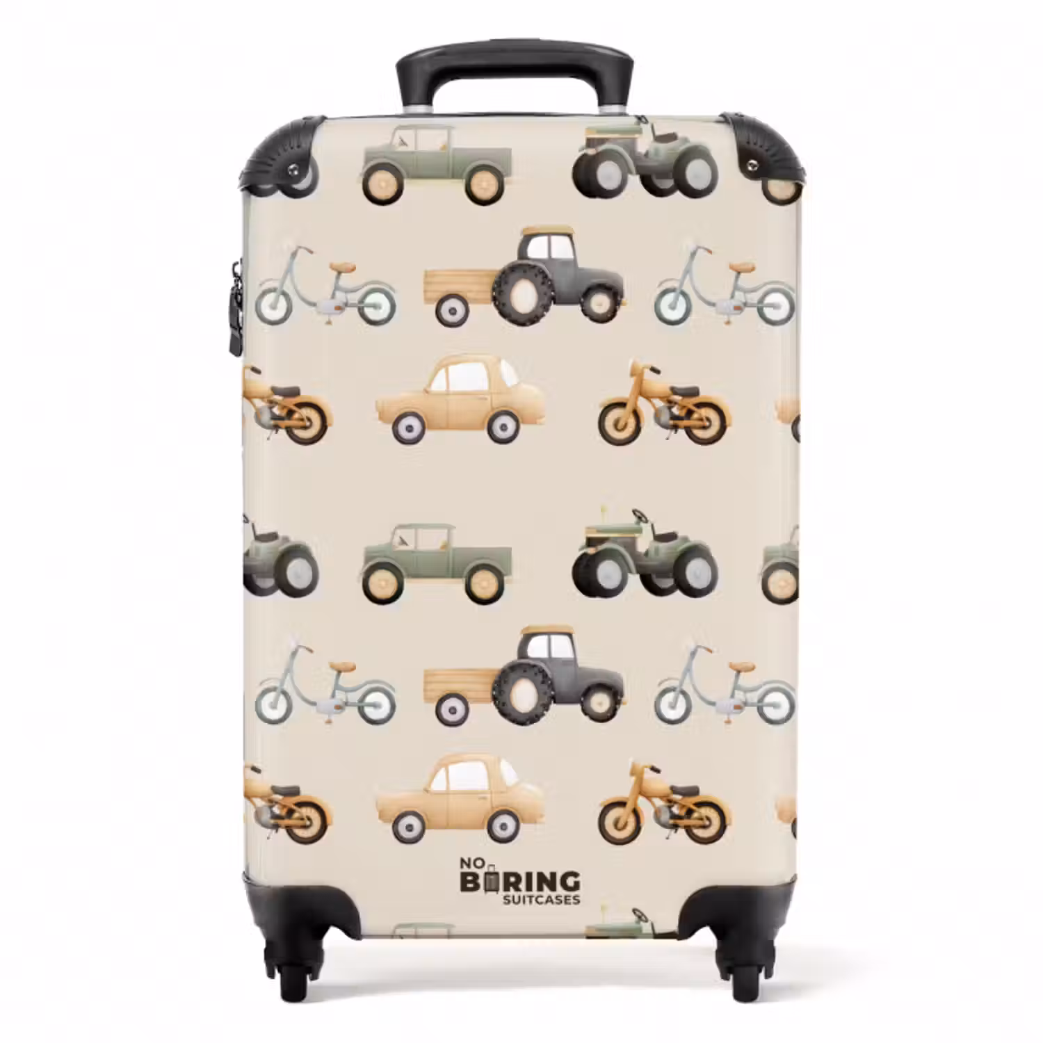 Koffer - Retro voertuigen patroon