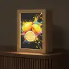 Citroen - Graffiti - Kleurrijk - Verf - Modern Light Box met kabel (Tafellamp) klein -z3d_website