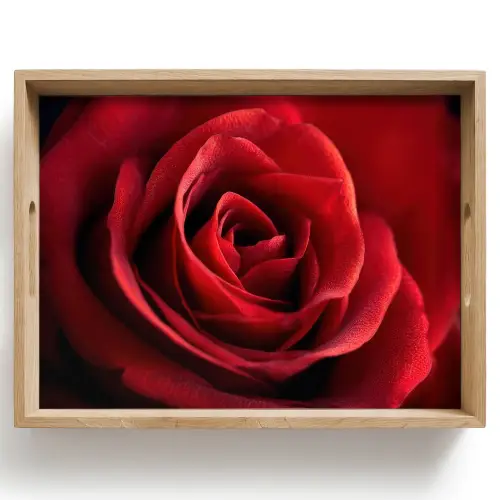 Rood - Roos - Romantisch Dienblad Rechthoek middel -z3d_shopping