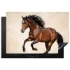Paard - Galop - Energie Inductie beschermer vinyl 3mm klein -3d