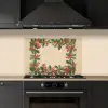 Hulstrand - Bessen - Beige keuken achterwand spatscherm klein -sfeer1