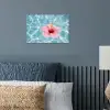 Hibiscus - Water - Roze poster papier klein -sfeer2