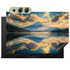 Berg - Rivier - Zonsondergang Inductie beschemer met haakjes klein -3d