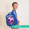Voetbalvibes - Verf - Roze - Blauw Kinderrugzak - Blauw middel -sfeer3_NL